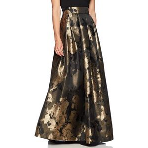 Eliza J Black Floral Jacquard Ball Gown Maxi Skirt